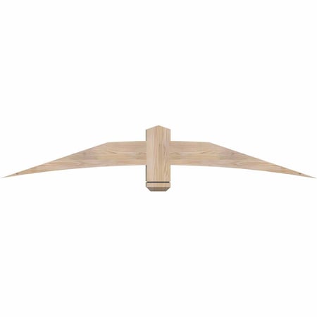 Ekena Millwork Bellingham Smooth Timber Gable Bracket, Douglas Fir, 72"W x 12"H x 5 1/2"D x 5 1/2"F, 4/12 Pitch GBW072X12X0606BEL00SDF